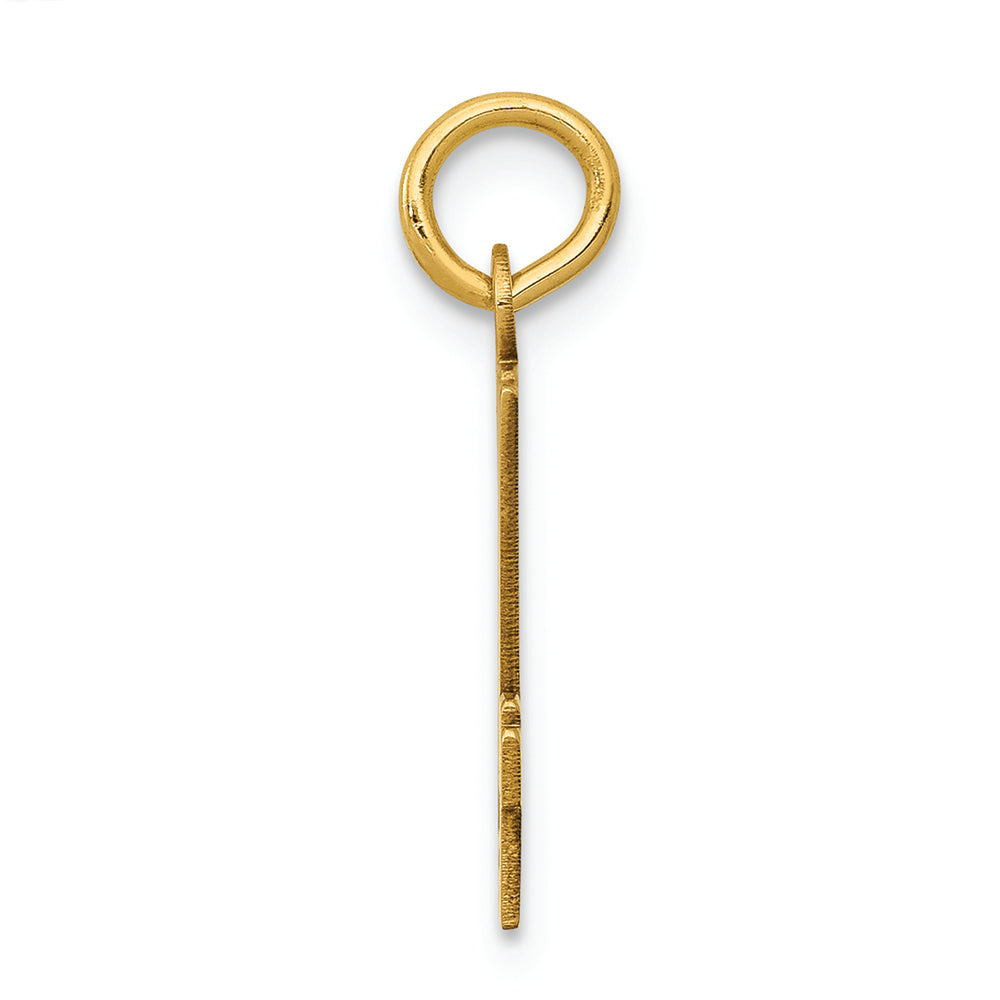 FJC Finejewelers 14k Yellow Gold Small Polished Elongated 24 Charm