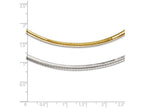 FJC Finejewelers 14k Yellow Gold Two-tone Supreme Reversible Omega Necklace