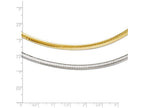 FJC Finejewelers 14k Yellow Gold Two-tone Supreme Reversible Omega Necklace