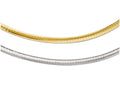 FJC Finejewelers 14k Yellow Gold Two-tone Supreme Reversible Omega Necklace
