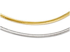 FJC Finejewelers 14k Yellow Gold Two-tone Supreme Reversible Omega Necklace