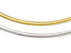 FJC Finejewelers 14k Yellow Gold Two-tone Supreme Reversible Omega Necklace