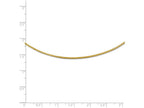 FJC Finejewelers 14k Yellow Gold 1.2mm Omega/detachable Clasp Necklace