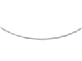 FJC Finejewelers 14k White Gold 1.2mm Omega/detachable Clasp Necklace