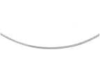 FJC Finejewelers 14k White Gold 1.2mm Omega/detachable Clasp Necklace