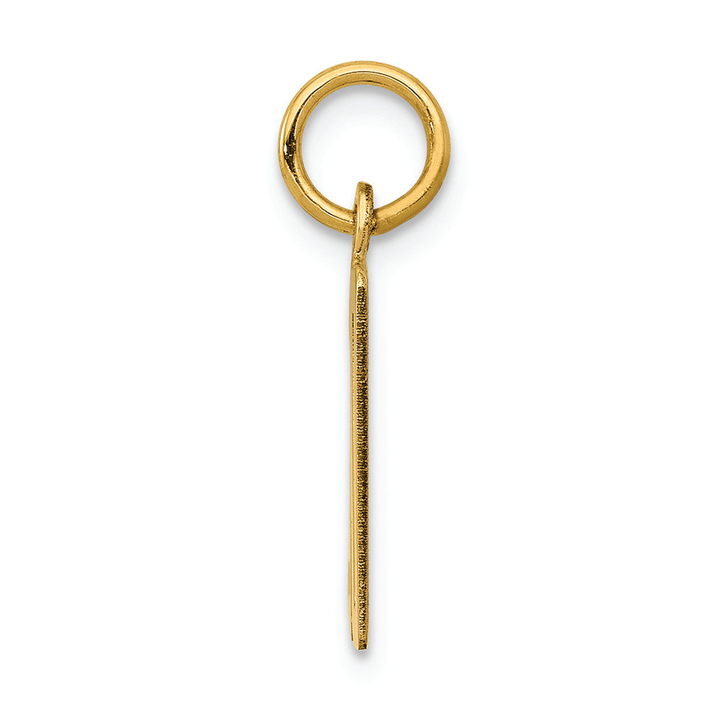 FJC Finejewelers 14k Yellow Gold Small Polished Elongated 30 Charm