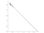 FJC Finejewelers 14k White Gold Round Cable Chain Necklace