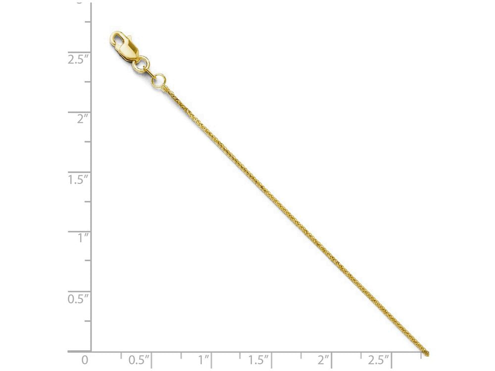 FJC Finejewelers 14k Yellow Gold Bright Cut Quadra Wheat Chain Necklace
