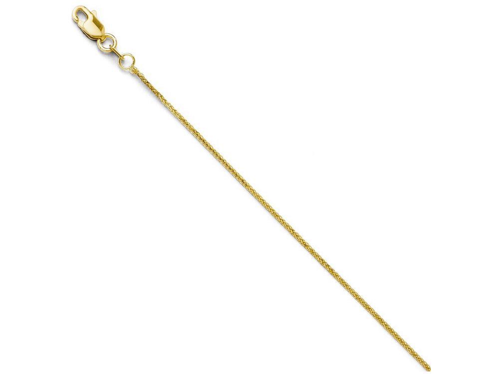FJC Finejewelers 14k Yellow Gold Bright Cut Quadra Wheat Chain Necklace