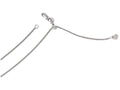 FJC Finejewelers 14k White Gold Adjustable Wheat Chain Necklace