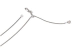 FJC Finejewelers 14k White Gold Adjustable Wheat Chain Necklace