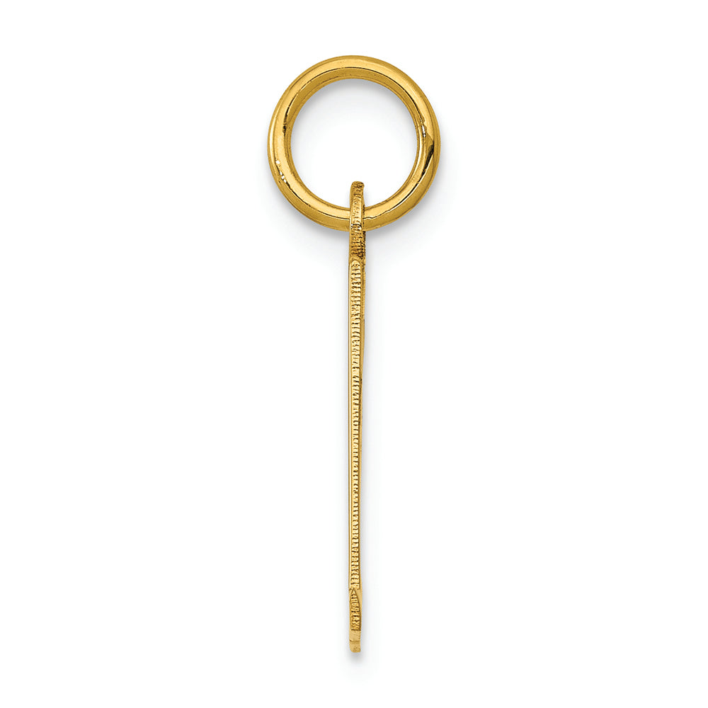 FJC Finejewelers 14k Yellow Gold Small Polished Elongated 31 Charm