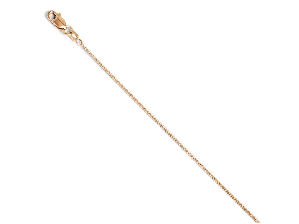 FJC Finejewelers 14k Rose Gold 1mm Wheat Chain Necklace