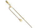 FJC Finejewelers 14k Yellow Gold Adjustable Box 11 Inch Ankle Bracelet
