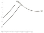 FJC Finejewelers 14k White Gold Adjustable Box Chain Necklace