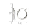 FJC Finejewelers 14k White Gold Polished Hoop Earrings