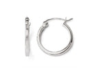 FJC Finejewelers 14k White Gold Polished Hoop Earrings