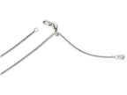FJC Finejewelers 14k White Gold Adjustable Quadra Wheat Chain Necklace