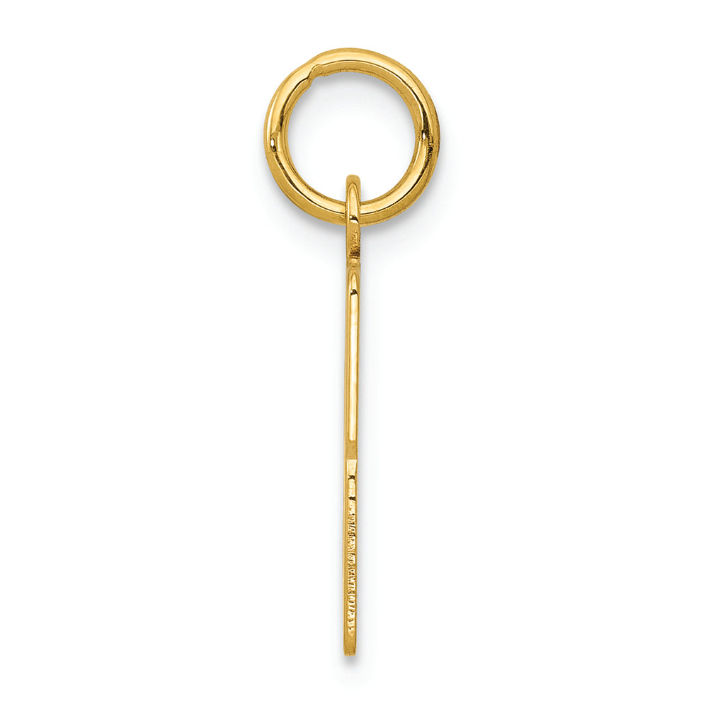 FJC Finejewelers 14k Yellow Gold Small Polished Elongated 33 Charm