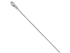 FJC Finejewelers 14 kt White Gold .90mm Round Bright Cut Wheat Chain Necklace