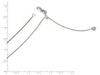 FJC Finejewelers 14k White Gold Adjustable Box Chain Necklace