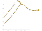 FJC Finejewelers 14k Yellow Gold Bright Cut Adjustable Rope Chain Necklace