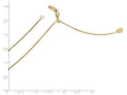 FJC Finejewelers 14k Yellow Gold Adjustable Box Chain Necklace