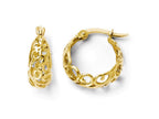 FJC Finejewelers 14k Yellow Gold Polished Hinged Hoop Earrings