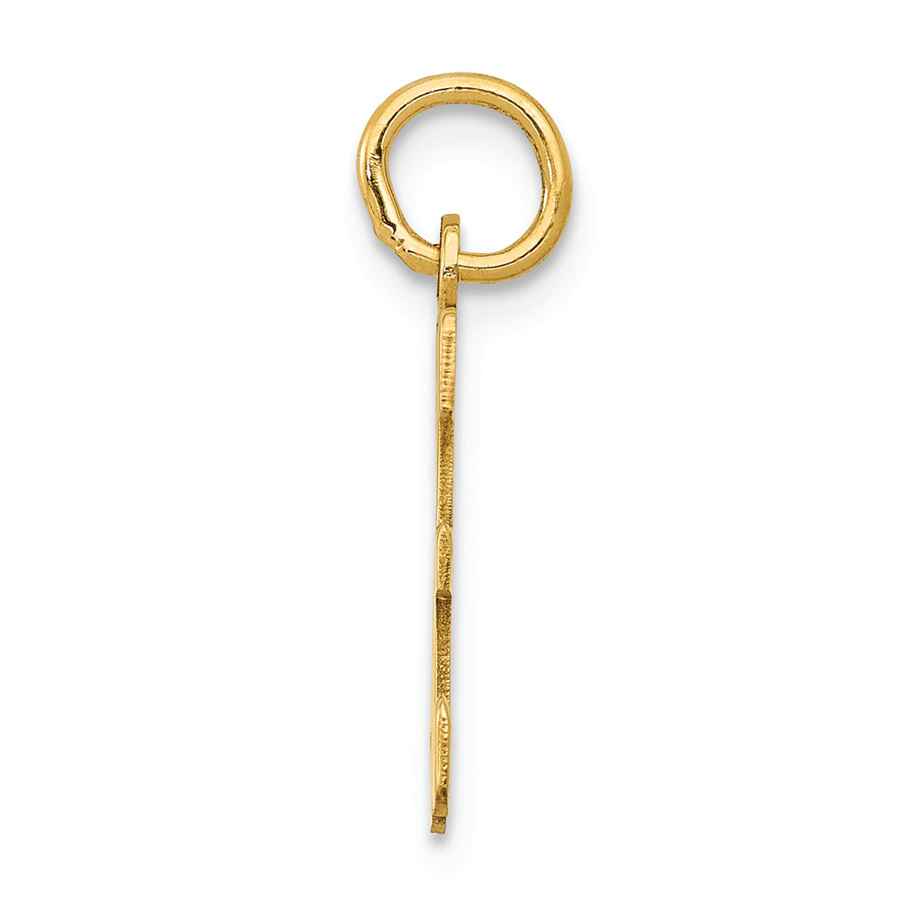 FJC Finejewelers 14k Yellow Gold Small Polished Elongated 36 Charm
