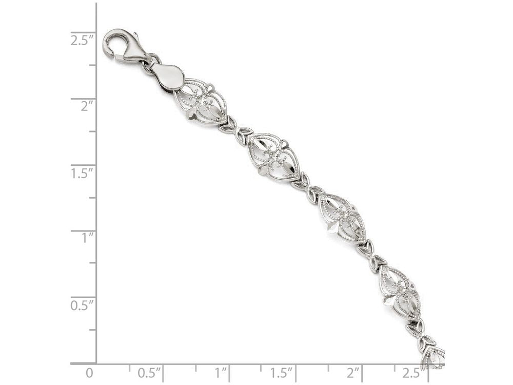 FJC Finejewelers 14k White Gold Bracelet