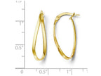 FJC Finejewelers 14k Yellow Gold Polished Oval Hoop Earrings