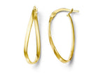FJC Finejewelers 14k Yellow Gold Polished Oval Hoop Earrings