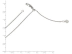 FJC Finejewelers 14k White Gold Adjustable Bright Cut Loose Rope Chain Necklace