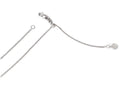 FJC Finejewelers 14k White Gold Adjustable Bright Cut Loose Rope Chain Necklace