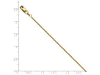 FJC Finejewelers 14k Yellow Gold Octagonal Sparkle Box Chain Necklace
