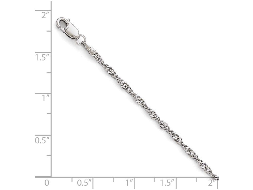 FJC Finejewelers 14k White Gold Singapore Bracelet