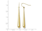 FJC Finejewelers 14k Yellow Gold Polished Shepherd Hook Earrings