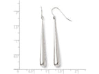FJC Finejewelers 14k White Gold Polished Shepherd Hook Earrings