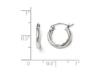 FJC Finejewelers 14k White Gold Polished Hoop Earrings