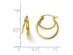 FJC Finejewelers 14k Yellow Gold Polished Hinged Hoop Earrings