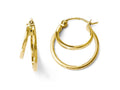 FJC Finejewelers 14k Yellow Gold Polished Hinged Hoop Earrings