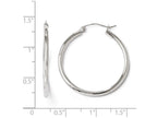 FJC Finejewelers 14k White Gold Hoop Earrings