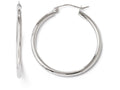 FJC Finejewelers 14k White Gold Hoop Earrings