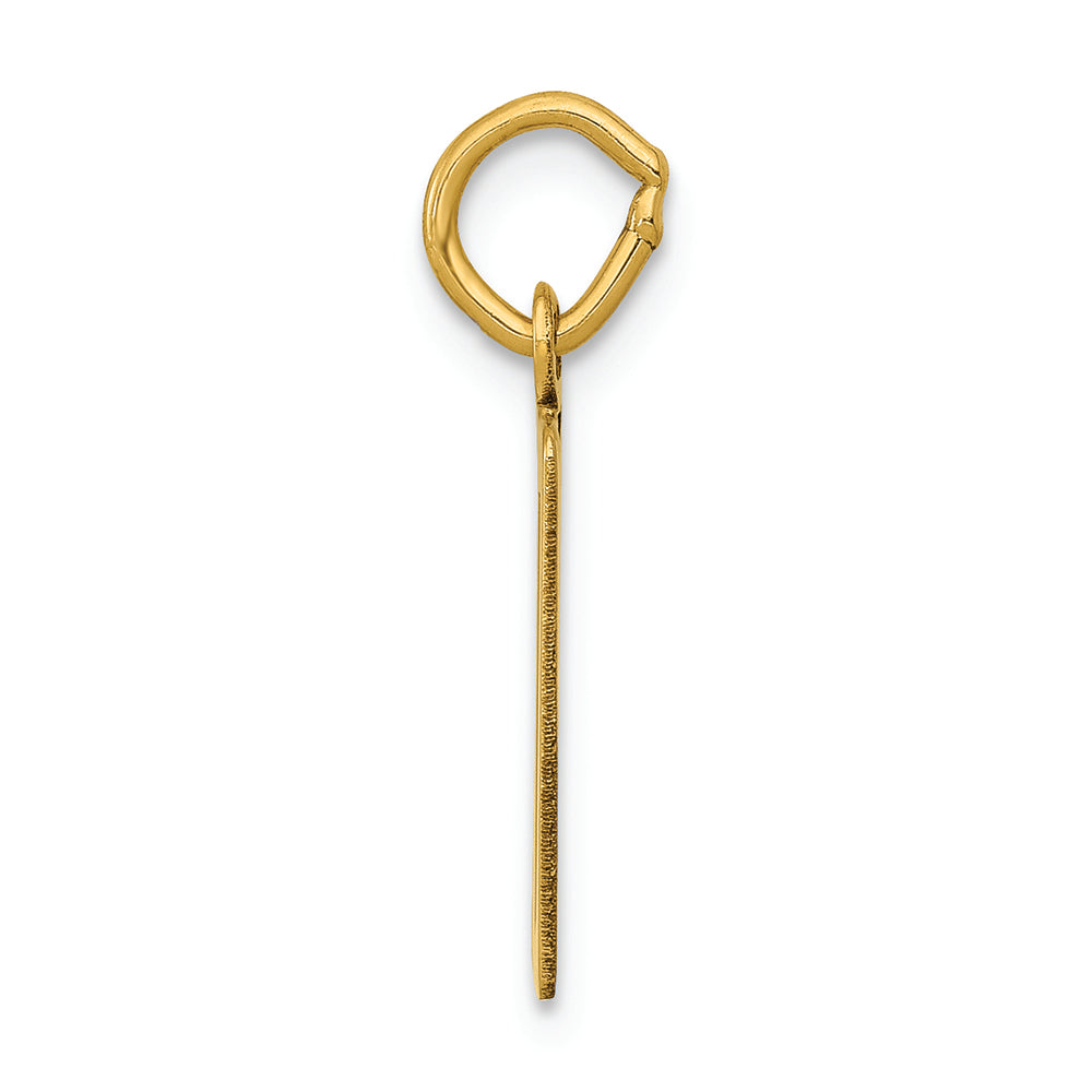FJC Finejewelers 14k Yellow Gold Small Polished Elongated 50 Charm