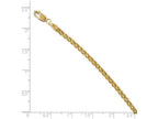 FJC Finejewelers 14k Yellow Gold 3.0mm Wide Bright Cut Double Rope Bracelet