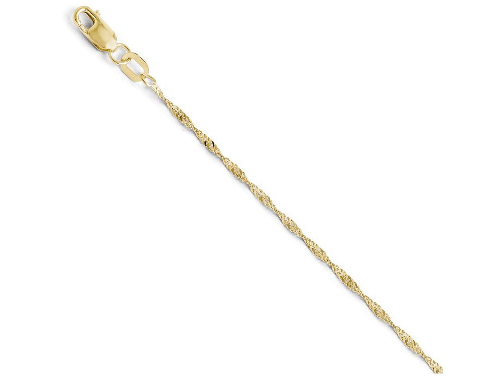 FJC Finejewelers 10k Singapore Chain Necklace