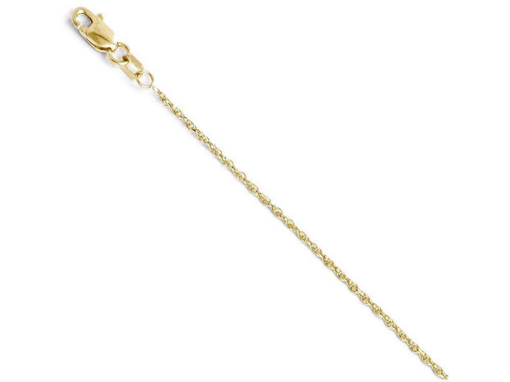 FJC Finejewelers 10k Bright Cut Rope Chain Necklace 1.2mm x 18mm