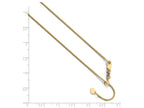 FJC Finejewelers 10k Yellow Gold Adjustable Wheat Chain Necklace