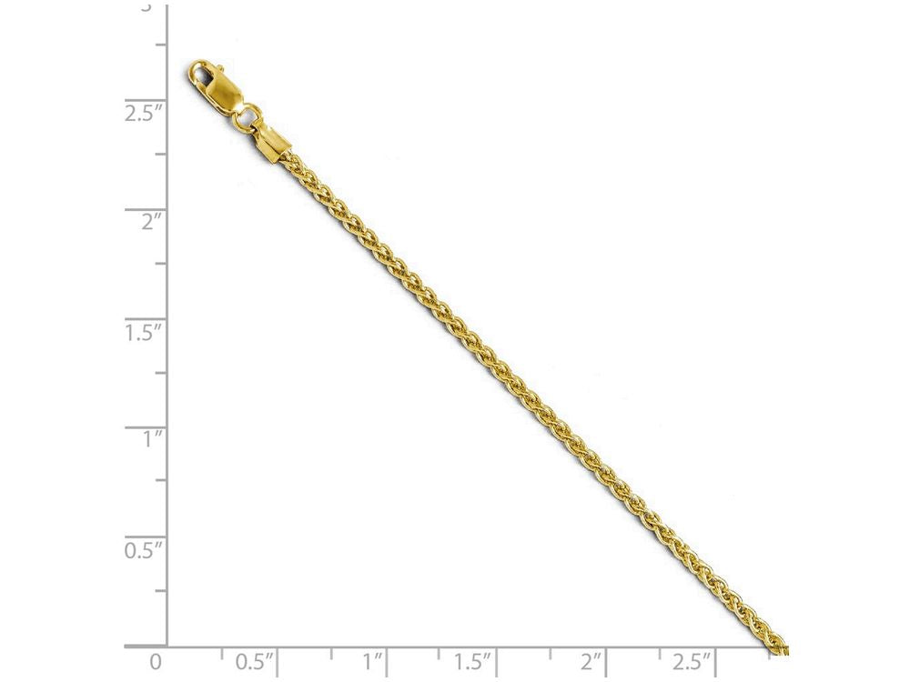 FJC Finejewelers 14k Yellow Gold 2.1mm Wheat Chain Necklace