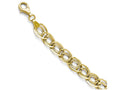 FJC Finejewelers 10k Yellow Gold Triple Link Flat Curb Bracelet